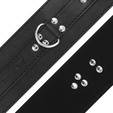 Manette in Ecopelle Regolabili con Catene e Fibbia in Metallo
